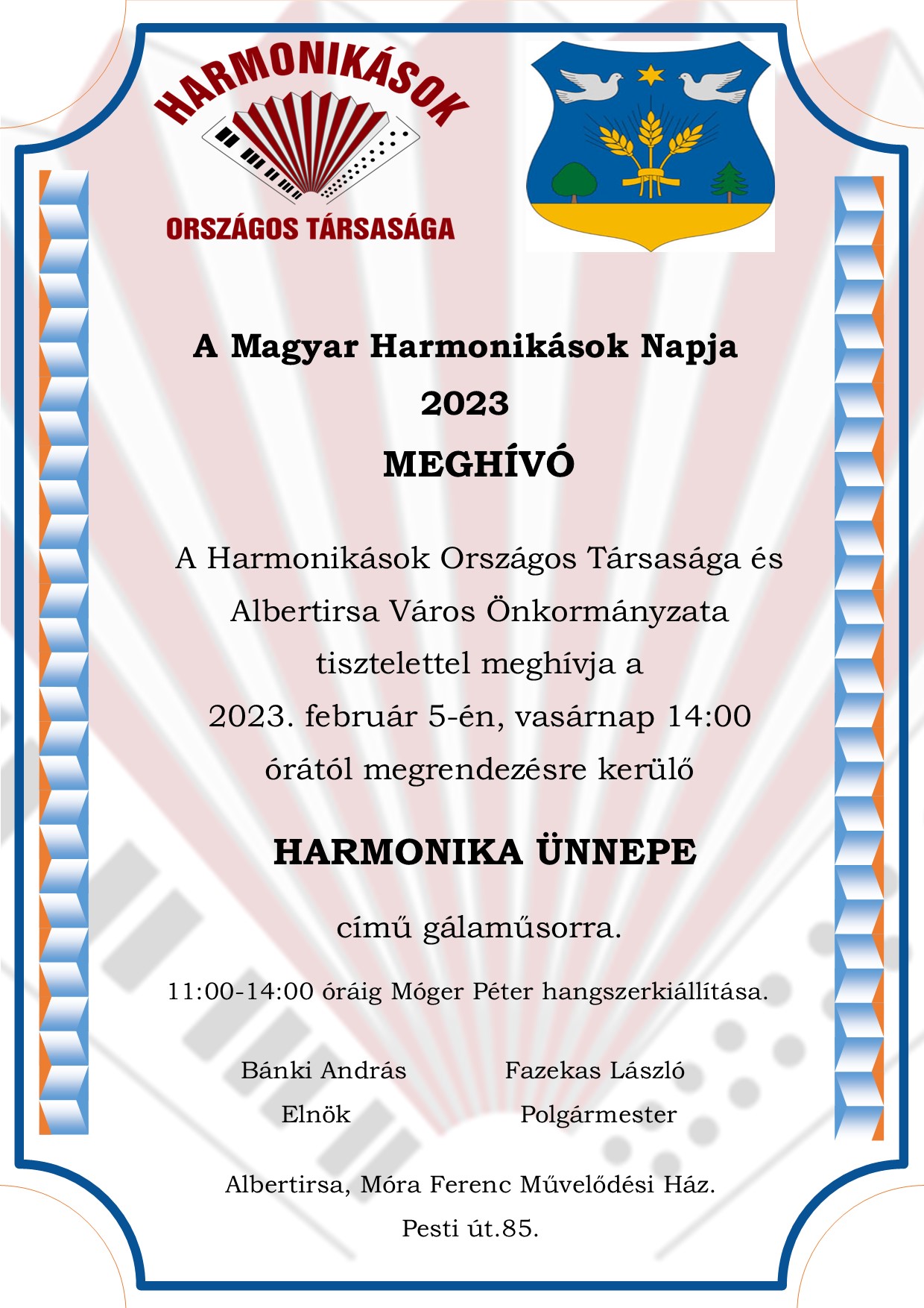 2023.február 5. A Magyar Harmonikások Napja