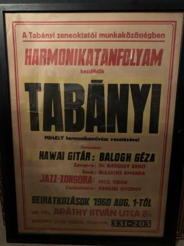 Tabányi zeneiskola plakát
