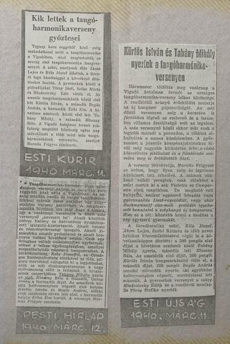 Újságcikkek 1940